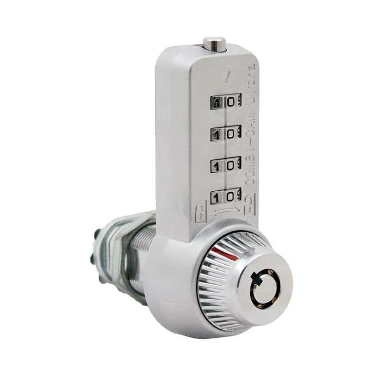 Combi-Cam Ultra 7432 Chrome Combination Lock - Keyless Cabinet